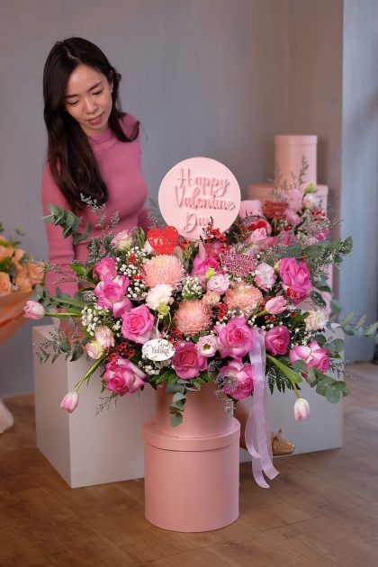 Yulika Florist Flower Box Valentine V10