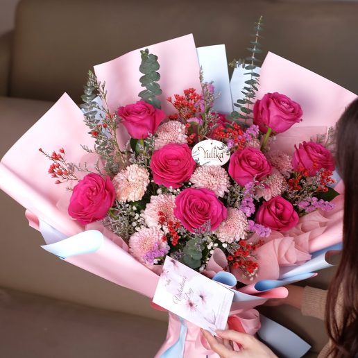 Yulika Florist Flower Bouquet Valentine V34